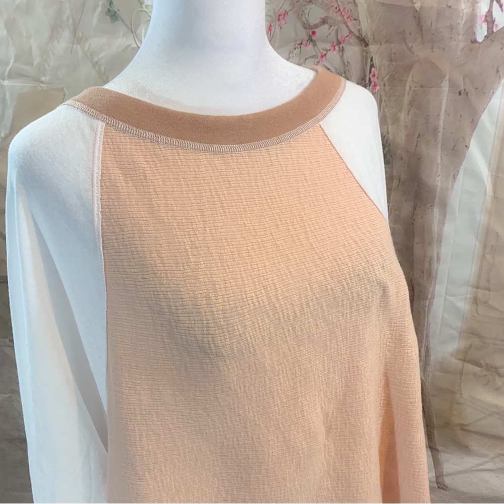 NEW Free People Game Time Tee In Peach - Picture 3 of 11
